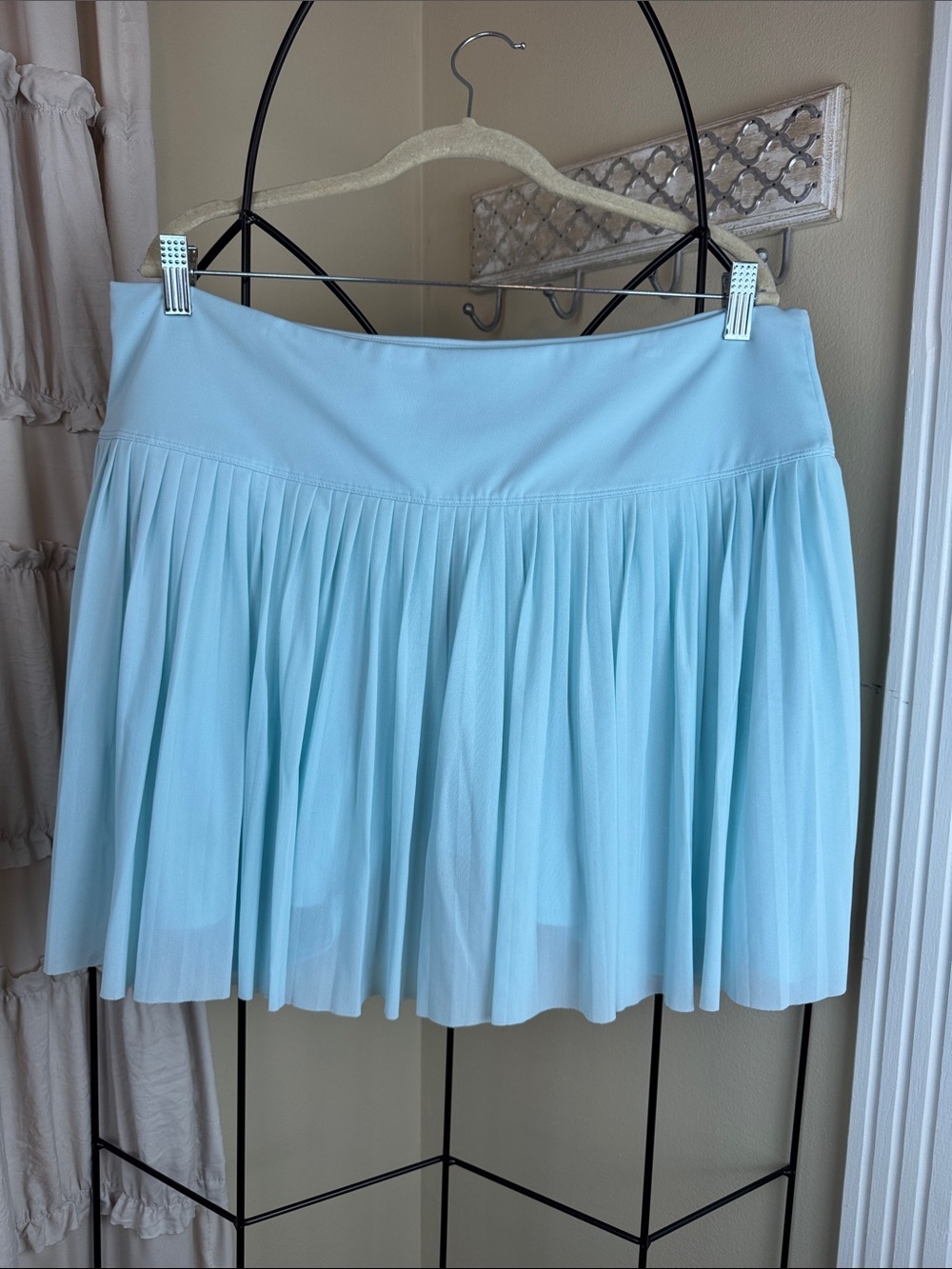 Tail Light Blue Pleated Skort Mini Skirt Women's XXL